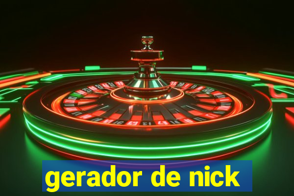 gerador de nick